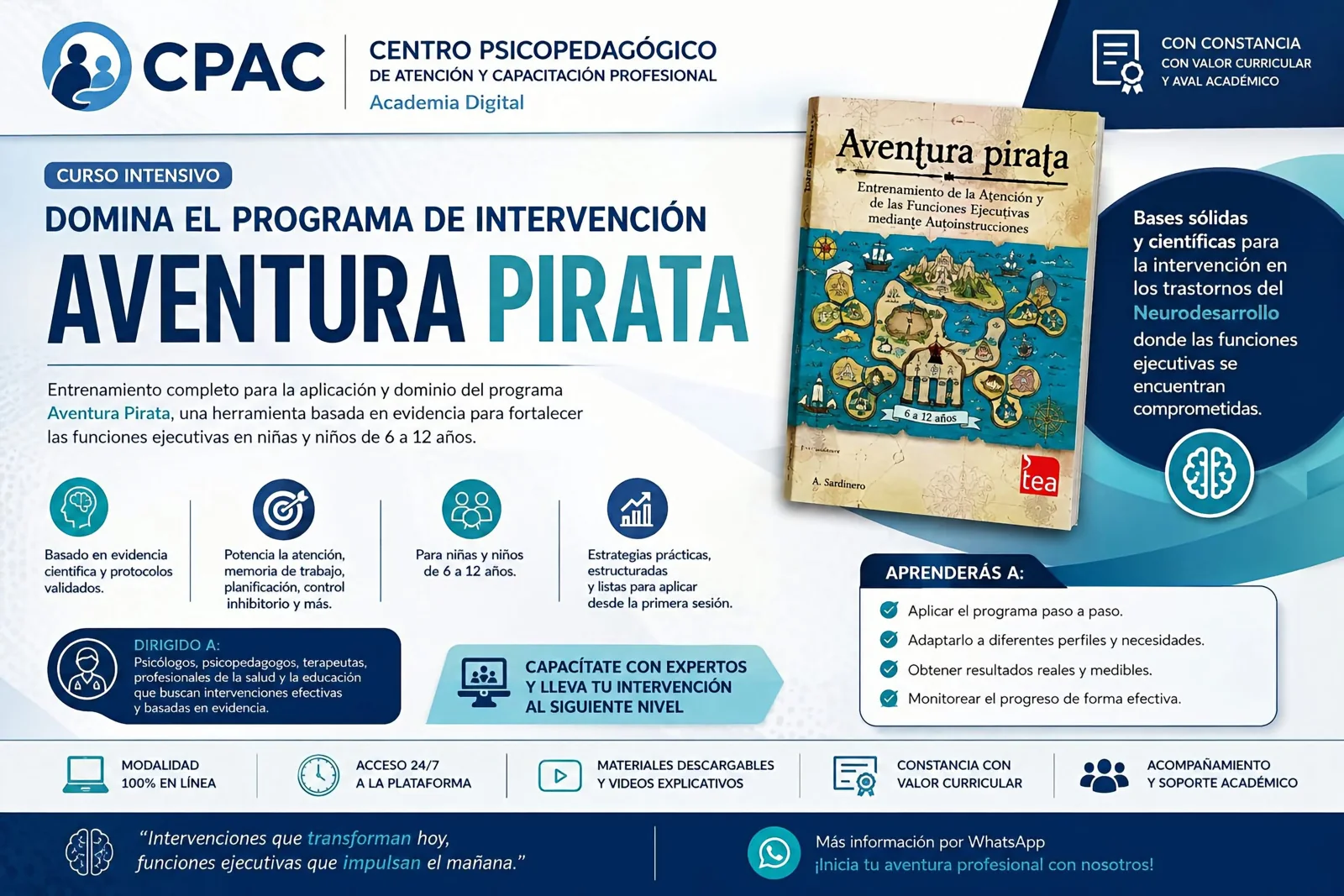 CPAC: Aventura Pirata: intervención en funciones ejecutivas